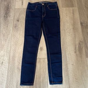 American Eagle Outfitters Super Stretch Junior  Blue Jeans